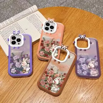 Чехол для телефона с изображением кролика, фиолетовой, красной розы, с линзами Monster, мягкий защитный чехол для iPhone, Huawei Honor Infinix Tecno Honor 50