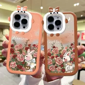 Чехол для телефона с изображением кролика, фиолетовой, красной розы, с линзами Monster, мягкий защитный чехол для телефона Samsung Samsung A02S