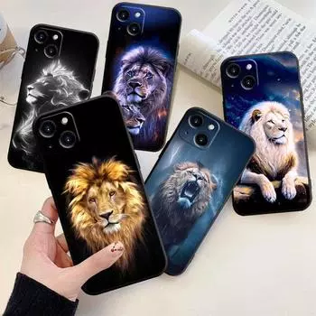 Чехол для телефона с изображением льва для iPhone Samsung Galaxy Redmi Xiaomi Oppo OnePlus Note SA 7 8 9 10 11 12 13 14 20 21 22 23 53 54 Pro Max Plus Ultra TPU Soft iPhone 6 or 6S