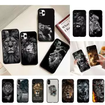 Чехол для телефона с изображением льва для iPhone 11, 12, 13 mini pro XS MAX 8, 7, 6, 6S Plus X 5S SE 2020, XR iphone 5 5s SE