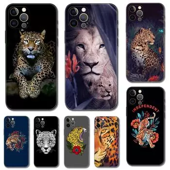 Чехол для телефона с изображением леопарда для iPhone Samsung Galaxy Redmi Xiaomi Oppo OnePlus Note SA 7 8 9 10 11 12 13 14 20 21 22 23 53 54 Pro Max Ultra TPU Soft iPhone 6 or 6S