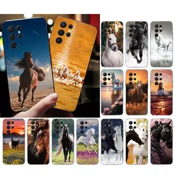 Чехол для телефона с изображением лошади для Samsung S24 S23 S22 S21 S20 Ultra S20 S22 S21 S10E S20 FE S24 Plus S24Plus