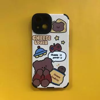 Чехол для телефона с изображением медведя и панды в шахматном порядке для Iphone 13 Pro Max 14 Plus 11 12, мини-противоударный чехол для Iphone Xr Xs X 7 8 P 6s iphone 6s 6