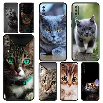 Чехол для телефона с изображением милых котов из мультфильма для Samsung Galaxy A52 A50 A70 A10 A30 A40 A20S A20E A02S A12 A22 A72 A32 5G A04s Samsung A10s