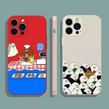 Чехол для телефона с изображением мультяшной еды от руки для iPhone 14 13 11 12 Pro MAX Mini 6 7 8 Plus X XR XS MAX SE 2020 5, мягкий силиконовый чехол из ТПУ iphone 14