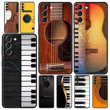 Чехол для телефона с изображением музыкального инструмента, гитары, пианино, для Samsung Galaxy S24 S23 S22 5G S20 Ultra S21 FE S10 S9 Plus S10E S8 Lite 20 Samsung S10