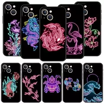 Чехол для телефона с изображением неоновых цветов и волн для iPhone Samsung Galaxy Redmi Xiaomi Oppo OnePlus Note SA 7 8 9 10 11 12 13 14 20 21 22 23 53 54 Pro Max Plus Ultra iPhone 6 or 6S