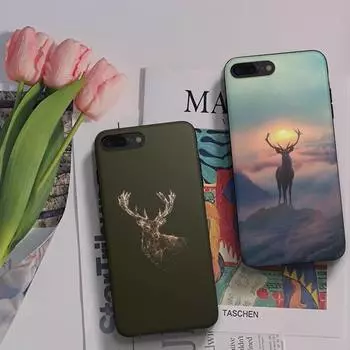 Чехол для телефона с изображением охоты на оленя Fundas, чехол для Iphone 6 6s 7 8 Plus Xr X Xs 11 12 13 Mini Pro Max, роскошные чехлы для телефонов iphone xs max