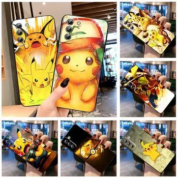Чехол для телефона с изображением Пикачуса и покемонов для Samsung S23 S22 S21 S20 S10 S8 Note 20 A9 A73 A71 A53 A33 Ultra Plus FE, черный Samsung S8