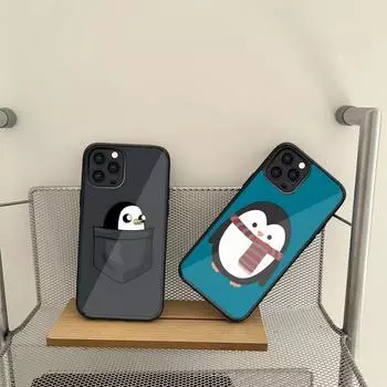 Чехол для телефона с изображением пингвина для Samsung S7 S8 S9 S10 S20 S30 Edge Plus Note 7 5 8 9 10 20 Pro, силиконовый чехол из ПК + чехол из ТПУ Samsung S21 5G