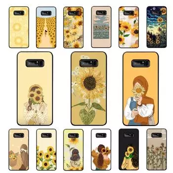 Чехол для телефона с изображением подсолнуха для Samsung Note 8 9 10 20 pro plus lite M 10 11 20 30 21 31 51 A 21 22 42 02 03 Samsung Note20