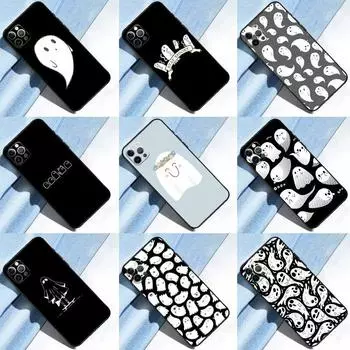 Чехол для телефона с изображением призрака на Хэллоуин для iPhone 14 Pro Max XS X XR, чехол для iPhone 13 12 Mini 11 Pro Max 7 8 Plus iPhone 6 6s