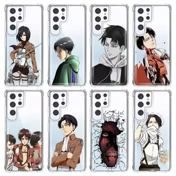 Чехол для телефона с изображением японского аниме «Атака Титанов» для Samsung S10 S20 Fe S21 S22 S8 S9 Plus S21ultra S22ultra, противоударный чехол, задняя крышка Samsung S22 Plus