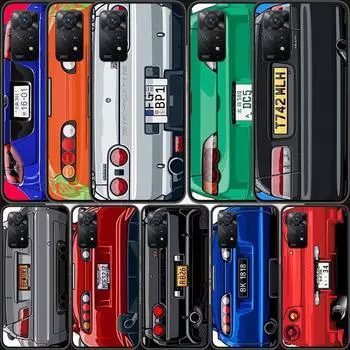 Чехол для телефона с изображением японского аниме Initial D Car taillight для Redmi Note 13 Pro 5G Plus 12 12C 10 10A 10C 9 9A 9C 9T 8 8A K60 K70 Pro Xiaom Redmi 12
