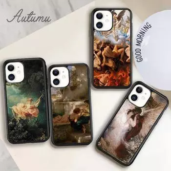 Чехол для телефона с изображением ренессансного искусства для iPhone 11 12 13 14 Pro Max mini X XR XS SE 2020 6S 7 8 Plus Samsung Galaxy S21 S22 iPhone 6plus