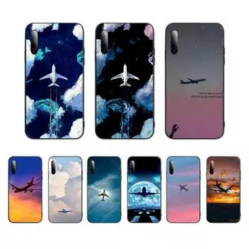 Чехол для телефона с изображением самолета и неба для Samsung J4 J6 J5 J7 2016 Note 5 8 9 10 Lite Plus 20 Ultra силиконовый чехол Samsung Note20ultra