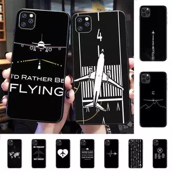Чехол для телефона с изображением самолета, вертолета, пилота, для iphone 13, 8, 7, 6, 6S Plus X 5S SE 2020 XR 11 12 mini pro XS MAX 6plus or 6s plus