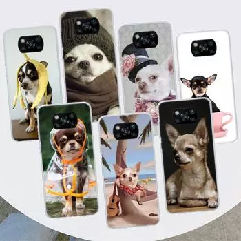 Чехол для телефона с изображением щенка чихуахуа и собак для Xiaomi Mi 11 Lite 11i 12X 12 9 8 12T 11T 10T 9T Pro 10 5X 6X Ultra 5G Xiaomi Mi 13