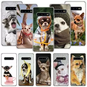 Чехол для телефона с изображением щенка чихуахуа и собаки для Samsung Galaxy S20 Fe S10 Plus S21 S22 S23 Ultra S10e S9 S8 S7 Edge Fundas Coqu Samsung S20 Plus