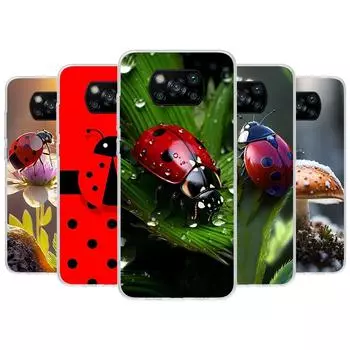 Чехол для телефона с изображением семи звезд и божьей коровкой для Xiaomi Poco X3 Nfc X4 GT X5 Pro M5S M4 M3 M2 F5 F4 F3 F2 F1 Mi Note 10 Fundas Shell Poco M4 Pro 5G
