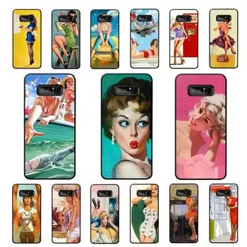 Чехол для телефона с изображением сексуальной девушки в стиле пин-ап для Samsung Note 8 9 10 20 pro plus lite M 10 11 20 30 21 31 51 A 21 22 42 02 03 Samsung Note20 Ultra
