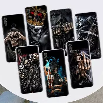 Чехол для телефона с изображением скелета и черепа Мрачного жнеца для Huawei Y5 Y6 Y7 Y9S P Smart Z 2021 2019 Honor 10 Lite 9 20 9X 8S 8X 8A Pro 20i C Huawei Y5 2019