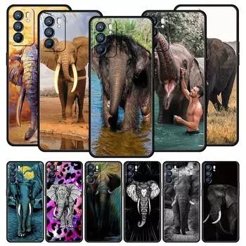 Чехол для телефона с изображением слона для Oppo Reno8 Reno7 Reno6 Pro A54 5G Find X6 X5 A53 A52 A9 A15 A95 A17 A16 A76 A74 A57 A31 Oppo Find X5 Pro