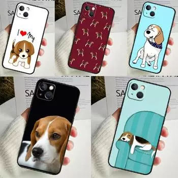 Чехол для телефона с изображением собаки бигля для iPhone 16 15 14 12 11 13 Pro Max 7 8 Plus X XR XS Max 13 12 Mini Cover iPhone 15 Pro