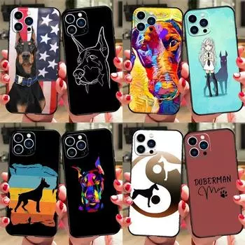 Чехол для телефона с изображением собаки добермана для iPhone Samsung Galaxy Redmi Xiaomi Oppo OnePlus Note SA 7 8 9 10 11 12 13 14 20 21 22 23 53 54 Pro Max Plus Ultra iPhone 6 or 6S