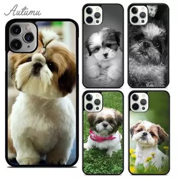 Чехол для телефона с изображением собаки Ши-тцу для iPhone 11 12 13 14 Pro Max mini X XR XS SE 2020 6S 7 8 Plus Samsung Galaxy S21 S22 iPhone 6plus