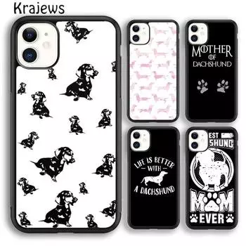 Чехол для телефона с изображением таксы, колбасы, мамы, собаки, щенка, для iPhone 14 5S 6S 7 8 plus X XR XS 11 12 13 pro max Samsung S21 S22 ultra iPhone 6plus