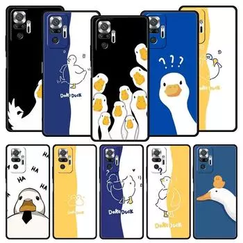 Чехол для телефона с изображением утки для Xiaomi Redmi Note 13 12 5G 11 10 Pro 4G Plus 9S 9 8 7 9T 8T 10C 9C 9A 5G, мягкий силиконовый чехол Redmi Note 8