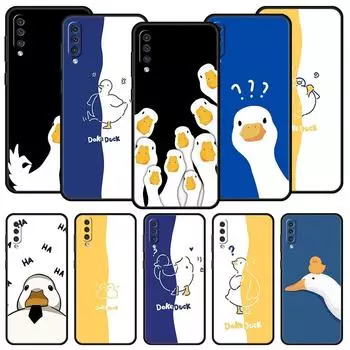 Чехол для телефона с изображением утки для Samsung Galaxy A54 A52 A14 A50 A70 A10 A30 A40 A20S A20E A02S A12 A22 A34 A42 A32 5G A04s, мягкий чехол Samsung A20e