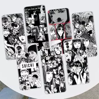 Чехол для телефона с изображением ужасов аниме Junji Ito Terror для Huawei Y5 Y6 Y7 Y9S P Smart Z 2021 2019 Honor 10 Lite 9 20 9X 8S 8X 8A Pro 20 Huawei Y5 2019