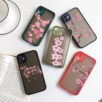 Чехол для телефона с изображением вишневого дерева для IPhone 14 13 12 11 Mini Pro Max XS X Max XR 8 7 Plus SE 2022, цвет кожи, чехол для телефона iPhone 14