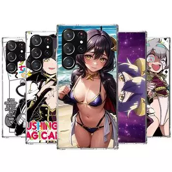 Чехол для телефона с изображением волшебных девочек для Samsung Galaxy S24 S23 S22 Ultra S21 S20 Fe S10 Plus S10E S9 S8 + чехол в виде ракушки Samsung S24 Ultra