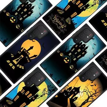 Чехол для телефона с изображением замка Хэллоуина для Samsung Galaxy S10 S20 S21 S22 Fe Plus Ultra Note 10 Lite A10 A20 A30 A52 A71 A72 Fundas For Samsung Note 20