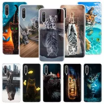 Чехол для телефона с изображением животного, большой кошки, котенка, тигра для Xiaomi Redmi Note 10 9 8 11 Pro 11T 11S 10S 9S 9A 9C 9T 8T 8A 7 7A 5 с художественным узором Redmi Note 10(10S)