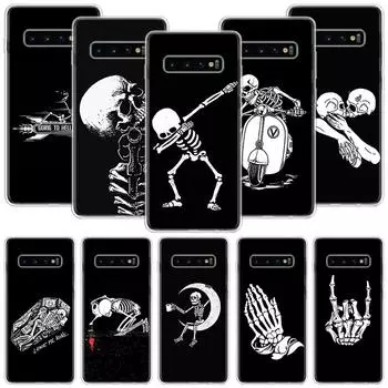 Чехол для телефона с изображением жуткого черепа, забавного танца и скелета для Samsung Galaxy S20 Fe S10 Plus S21 S22 S23 Ultra S10e S9 S8 S7 Edge Fundas Cove Samsung S9