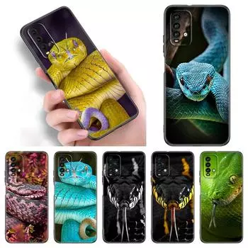 Чехол для телефона с изображением змеи для Xiaomi Redmi Note 11 10 9 8 Pro 11T 5G 10T 10S 9S 9T 9i 9C 9A 8T, мягкий черный чехол из ТПУ, чехол принципиально Redmi 8