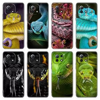 Чехол для телефона с изображением змеи для Xiaomi Mi POCO X3 NFC GT M4 M3 12 11T 10T Pro A3 11 Lite NE 5G 12X 11i F3, мягкий черный чехол из ТПУ Xiaomi Mi A3