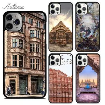 Чехол для телефона с изображением знаменитого исторического здания для iPhone 11 12 13 14 Pro Max mini XR XS SE 2020 6S 7 8 Plus Samsung Galaxy S21 S22 iPhone 6plus