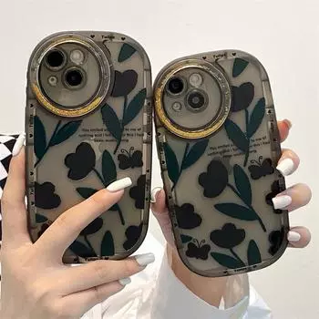 Чехол для телефона с изображением зыбучих песков и камеры для Iphone 13 12 11 Pro Max X Xr Xs Max, блестящий противоударный прозрачный мягкий силиконовый чехол For iPhone XR