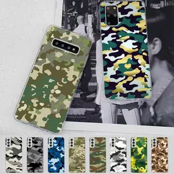 Чехол для телефона с камуфляжным принтом для Samsung S21 A10, Redmi Note 7, 9, Huawei P30Pro, Honor 8X, 10i Samsung S21