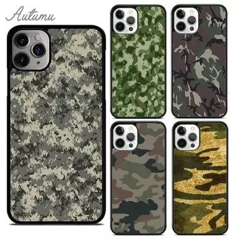 Чехол для телефона с камуфляжным узором для iPhone 11 12 13 14 Pro Max mini X XR XS SE 2020 6S 7 8 Plus Samsung Galaxy S21 S22 Cover coque iPhone 6plus