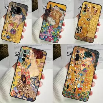 Чехол для телефона с картиной Густава Климта «Поцелуй» для Samsung Galaxy A53 A33 A13 A12 A32 A52 A14 A34 A54 A15 A25 A35 A55 A71 A51 Samsung A24 4G