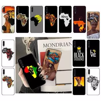 Чехол для телефона с картой Африки и географией для Samsung A12 A32 A71 A11 A21S A02 A52 A72 A51 A50 A70 A31 A41 M31 A02