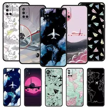 Чехол для телефона с картой мира в виде самолета для OnePlus 10 Pro 9 8T 8 Nord N10 7 7T 9R, черный чехол для 1 + Nord 2T CE 2 N100 N200 Z 5G Nord CE 2 5G