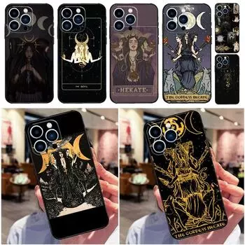 Чехол для телефона с картой Таро и тройной лунной богиней Гекатой для iPhone 11 12 13 14 Pro Max Mini X XS Max XR 7 8 Plus SE 2020, полное покрытие iPhone 12