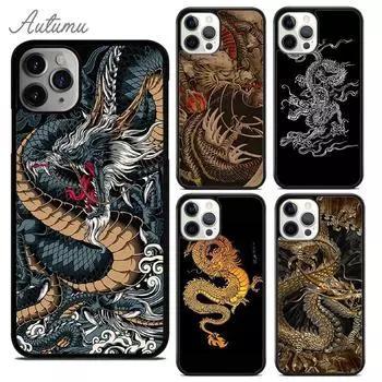 Чехол для телефона с китайским драконом для iPhone 11 12 13 14 Pro Max mini X XR XS SE 2020 6S 7 8 Plus Samsung Galaxy S21 S22, чехол iPhone 6plus
